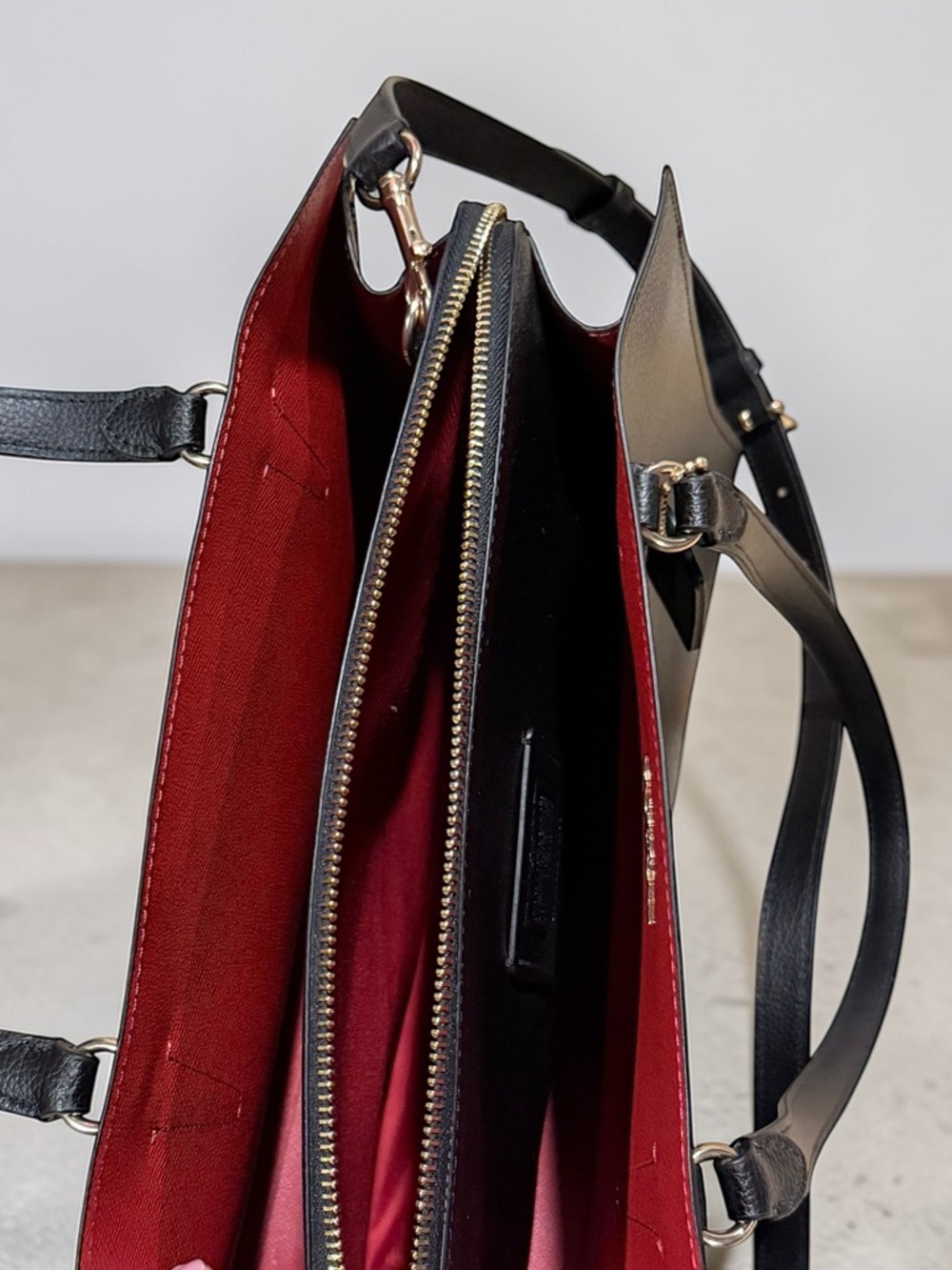 Coach Tatum Carryall Black Double Face Pebbled Leather Handbag C4078 NWOT - Picture 10 of 14